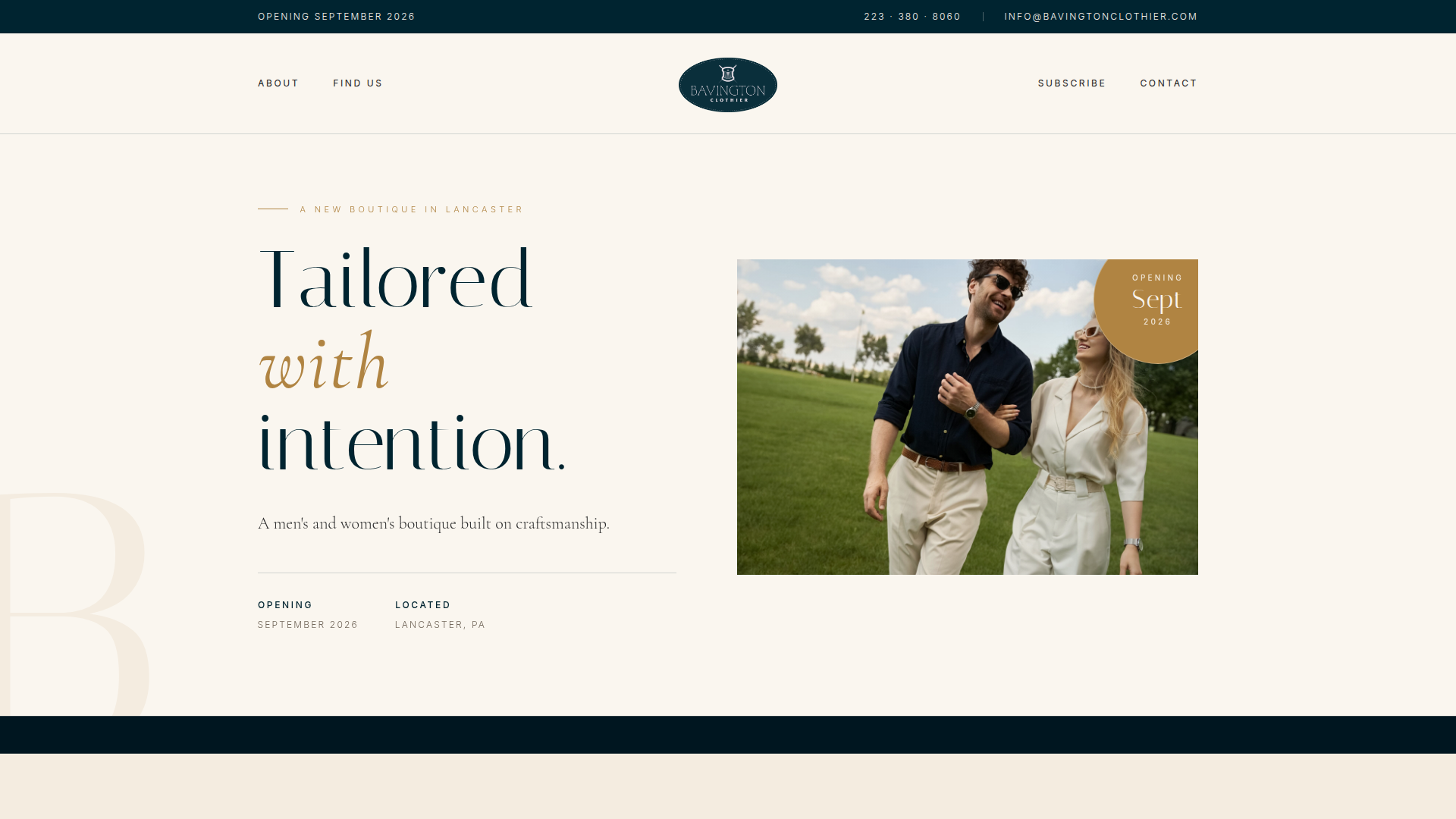 Bavington Clothier