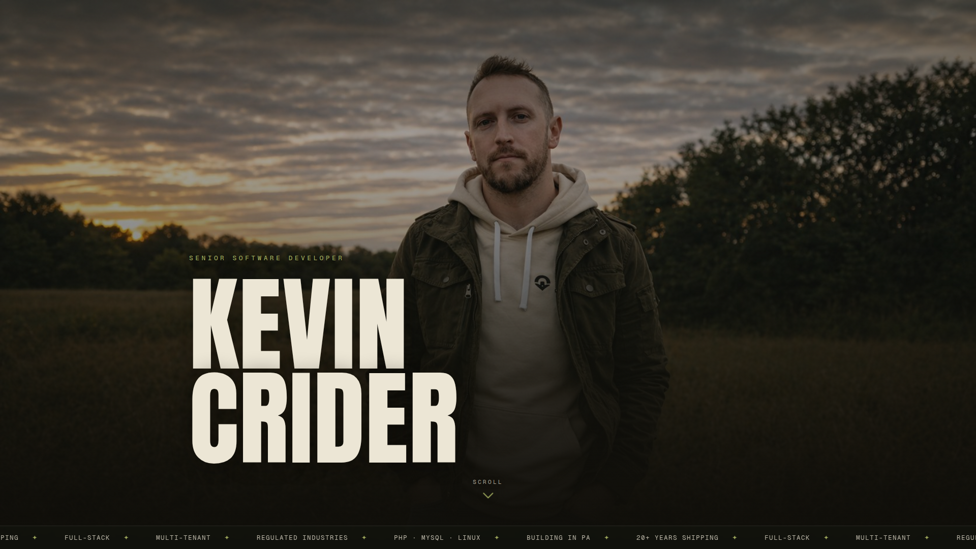 kevinacrider.com personal site